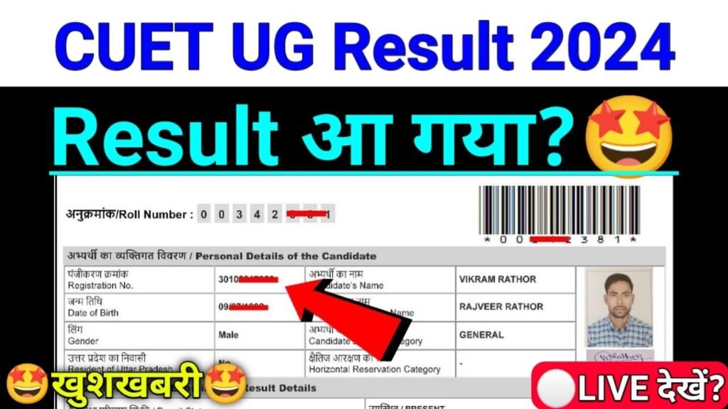 CUET UG Result 2024