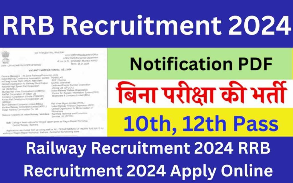 Railway Recruitment 2024 RRB Recruitment 2024