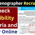 SSC Stenographer Recruitment 2024