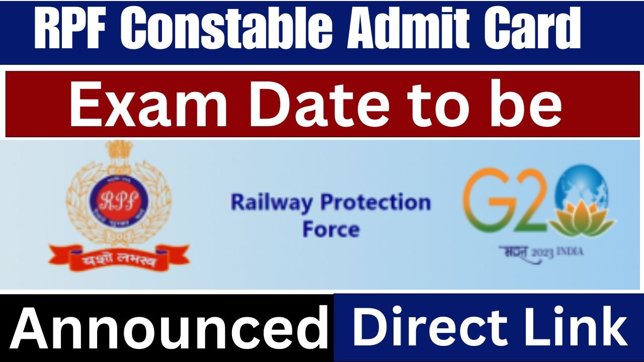 RPF Constable Admit Card 2024