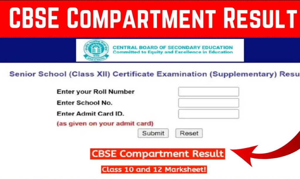 CBSE Compartment Result 2024